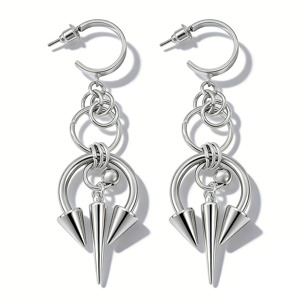 Women'S Y2K Accessories - 1pair Y2K Stainless Steel Rivet Spike