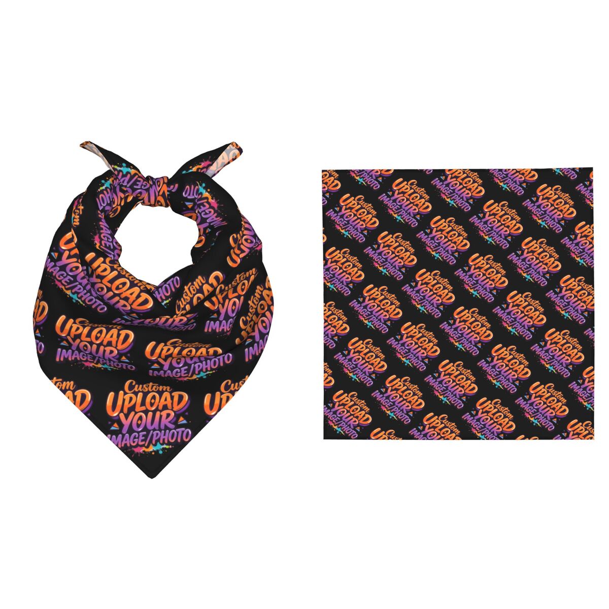Women Accessories Logo Design - 55CM Custom Your Design Here Bandana