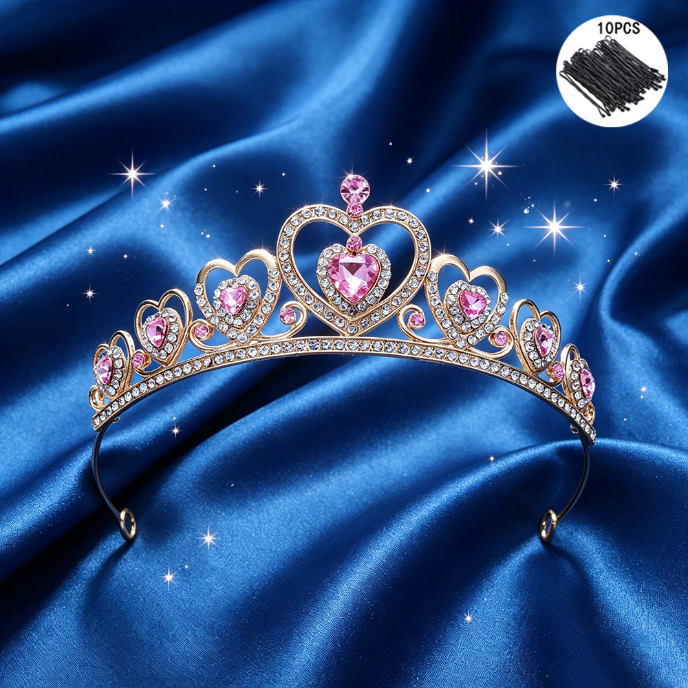 Women'S Y2K Accessories - Sweetheart Girl Love Diamond Lady Crown