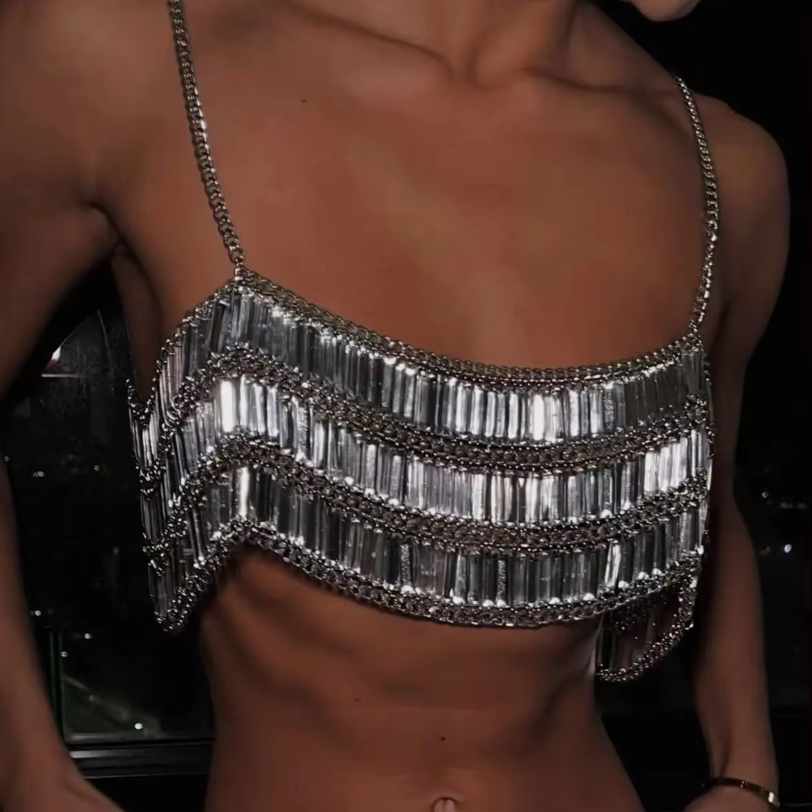 Layered Necklace Set - New Arrival Acrylic Sequins Handmade Choker