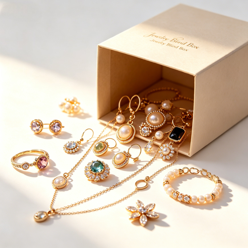 Women Accessories Gift Box - Women Jewelry Blind Box Random Multi