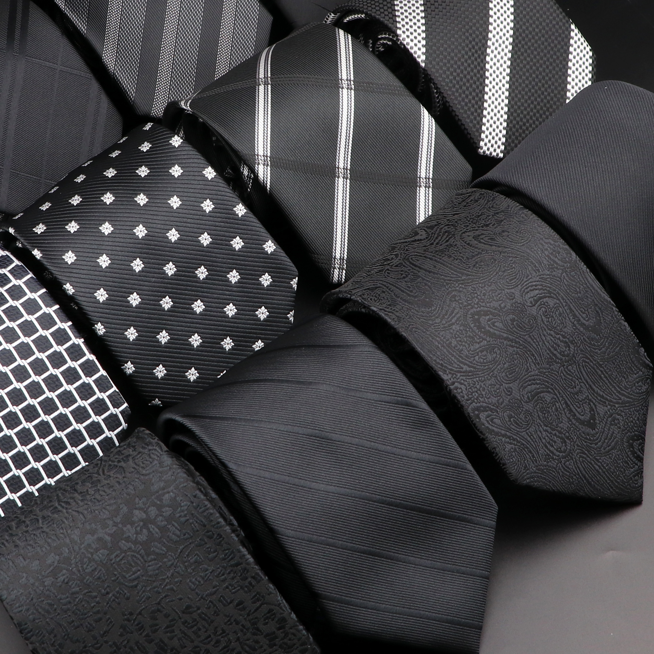 Women Accessories Business - New Design Wedding Men Tie Black