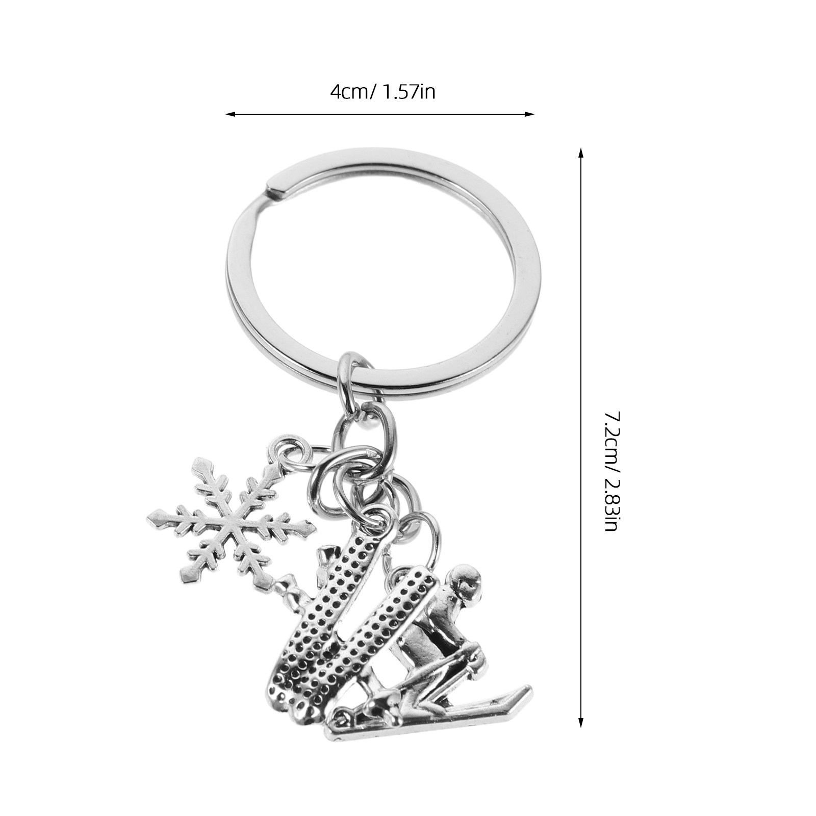 4Pcs Ski Keychain Bulk Winter  - Women'S Accessories Handbags ulasan dan harga