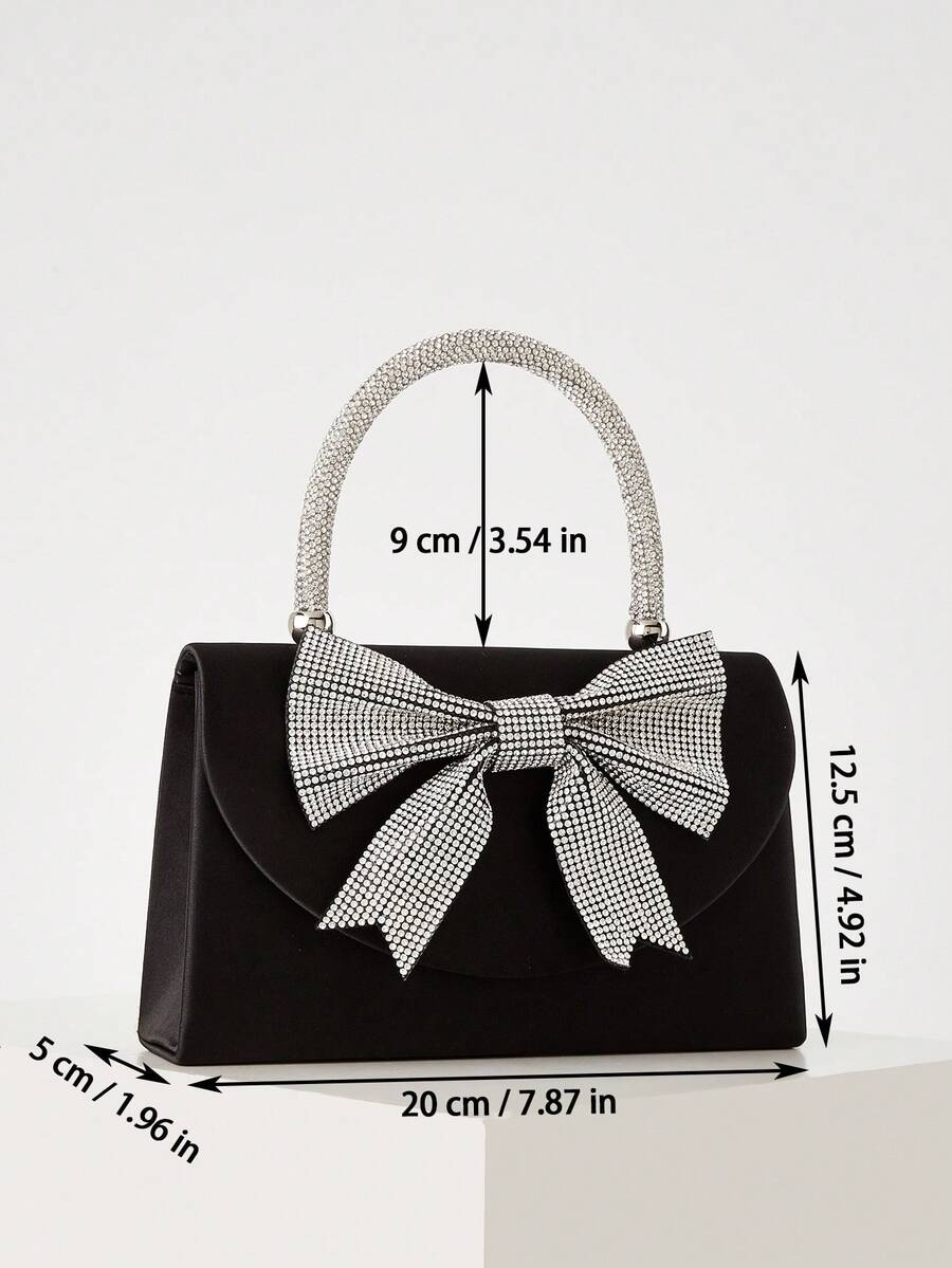 Rhinestone Bow Clutch Bag For  - Women'S Accessories Handbags ulasan dan harga