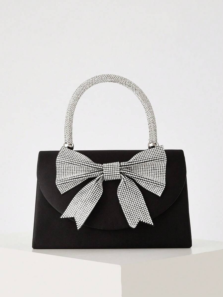 Rhinestone Bow Clutch Bag For  - Women'S Accessories Handbags ulasan dan harga