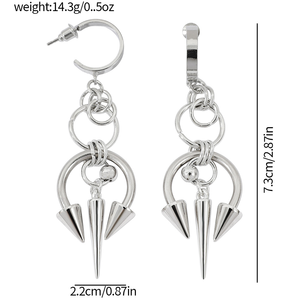 1pair Y2K Stainless Steel Rive - Women'S Y2K Accessories ulasan dan harga