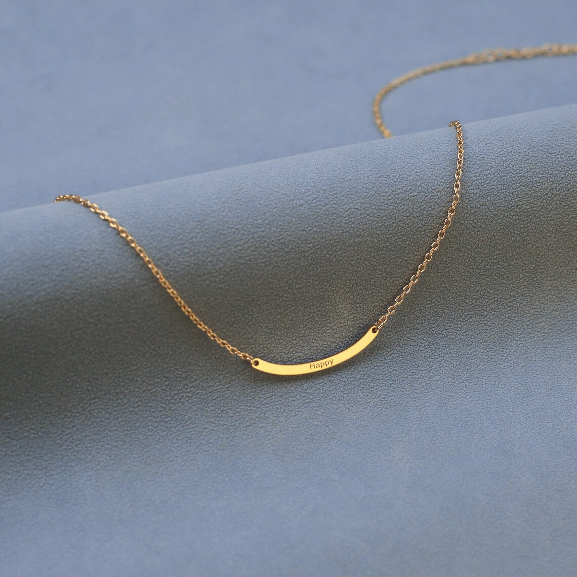 Personalized Curved Bar Neckla - Women Accessories Gift Box ulasan dan harga