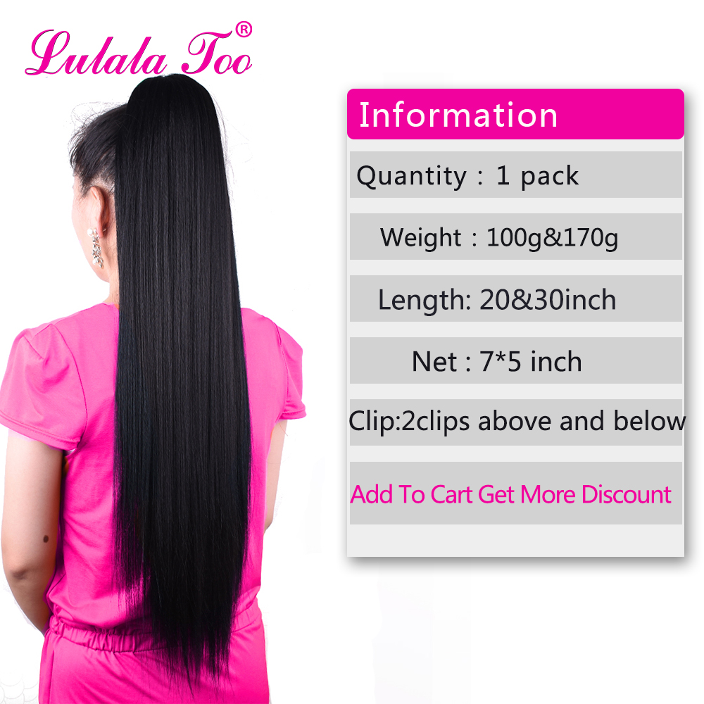 30inch Long Afro Puff Yaki Str - Hair Band Elastic ulasan dan harga