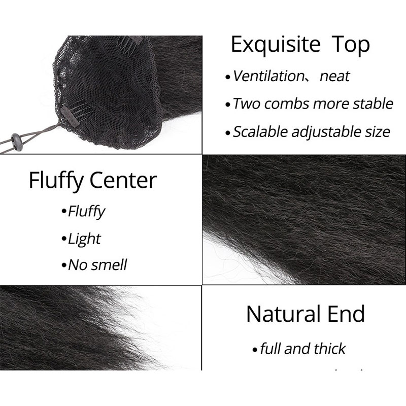 Drawstring Ponytail Hair Exten - Hair Band Elastic ulasan dan harga