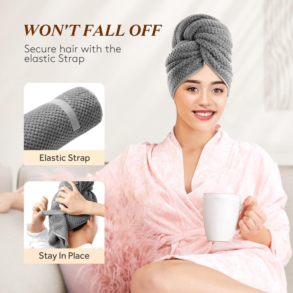Microfiber Hair Towel Extra La - Hair Band Elastic ulasan dan harga