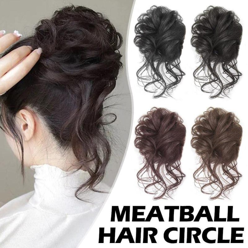 Synthetic Fashion Messy Curly  - Hair Band Elastic ulasan dan harga