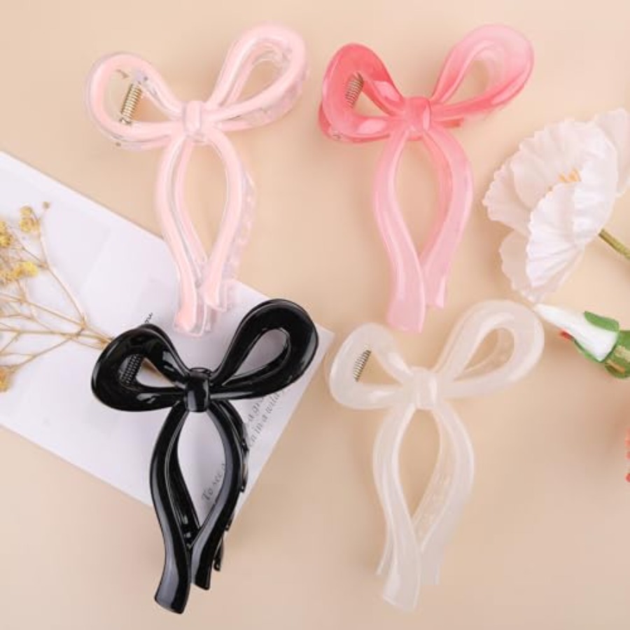 4 Pcs Bow Hair Clips Elegant H - Women'S Accessories Accessorize ulasan dan harga