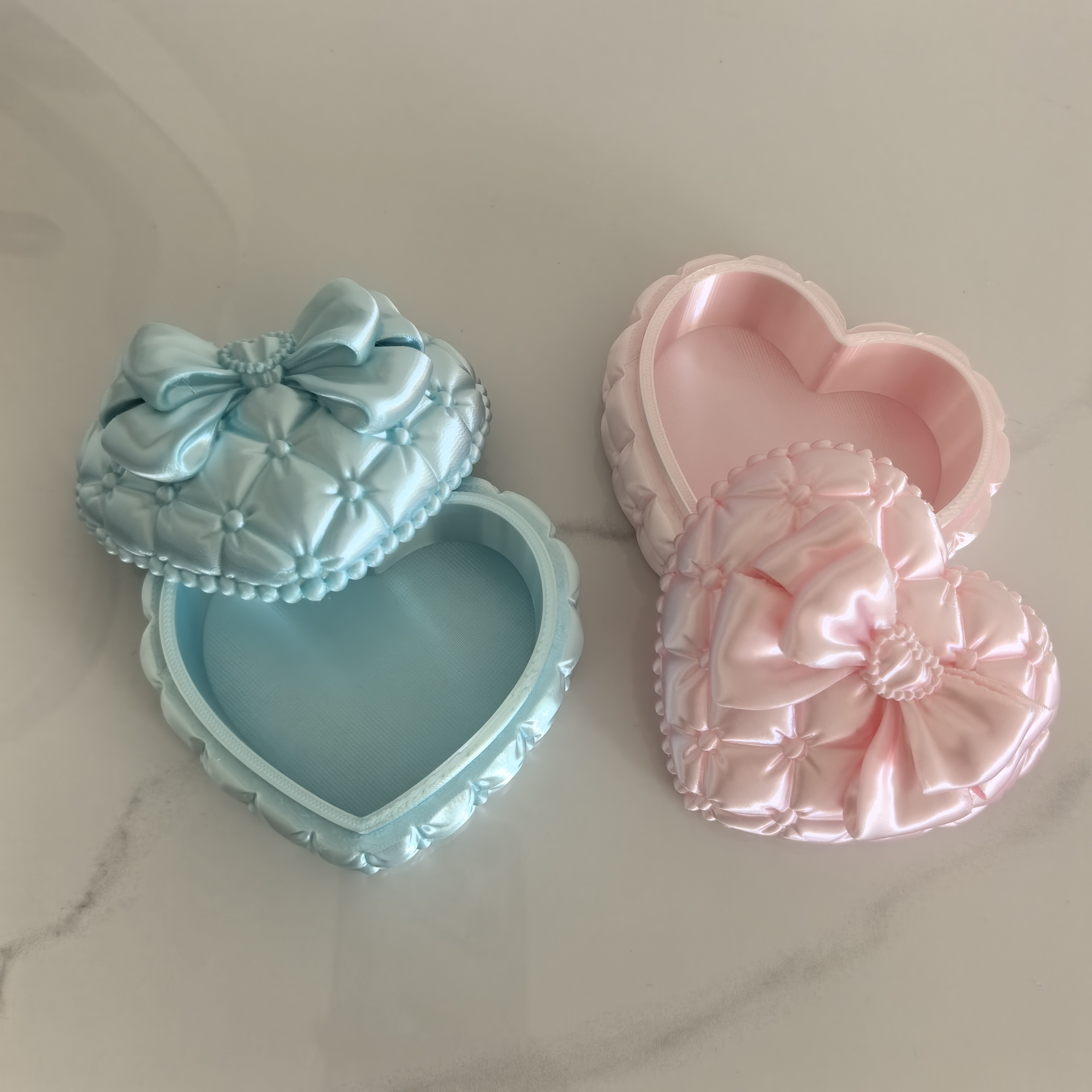 Silk Heart-Shaped Jewelry Box  - Women Accessories Gift Box ulasan dan harga