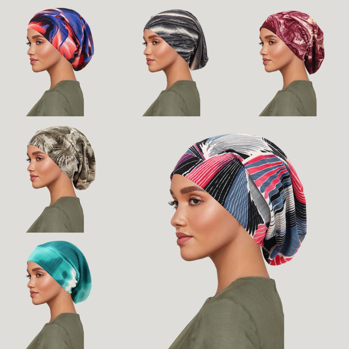2026 New Tie-dye Hair Cover Ca - Women Knight Accessories ulasan dan harga