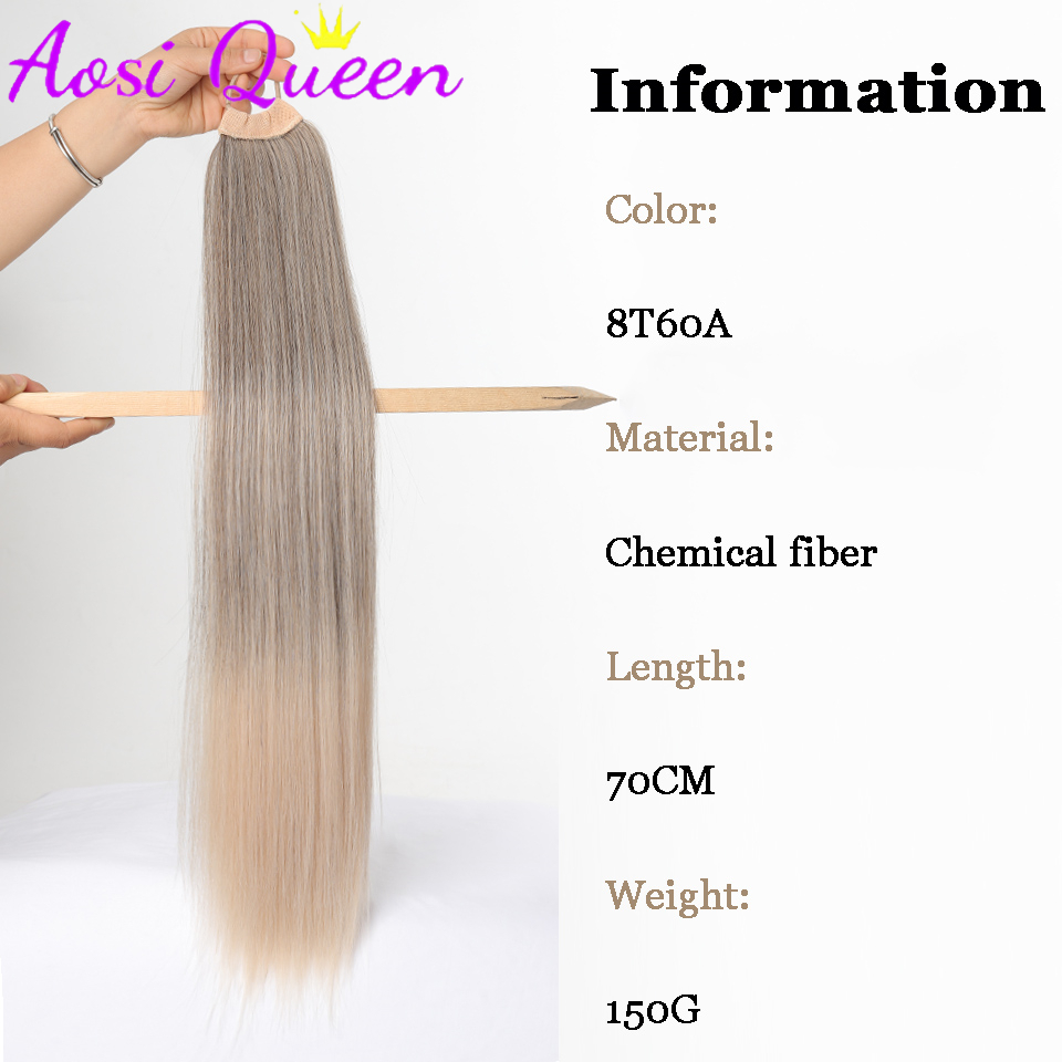 AOSI  Wig Ponytail Female 2024 - Hair Band Elastic ulasan dan harga