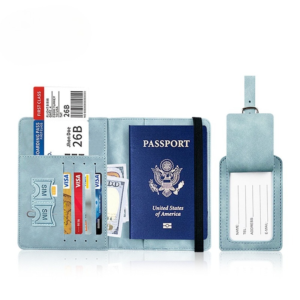 PU Leather Travel Passport Pur - Women Accessories Business ulasan dan harga