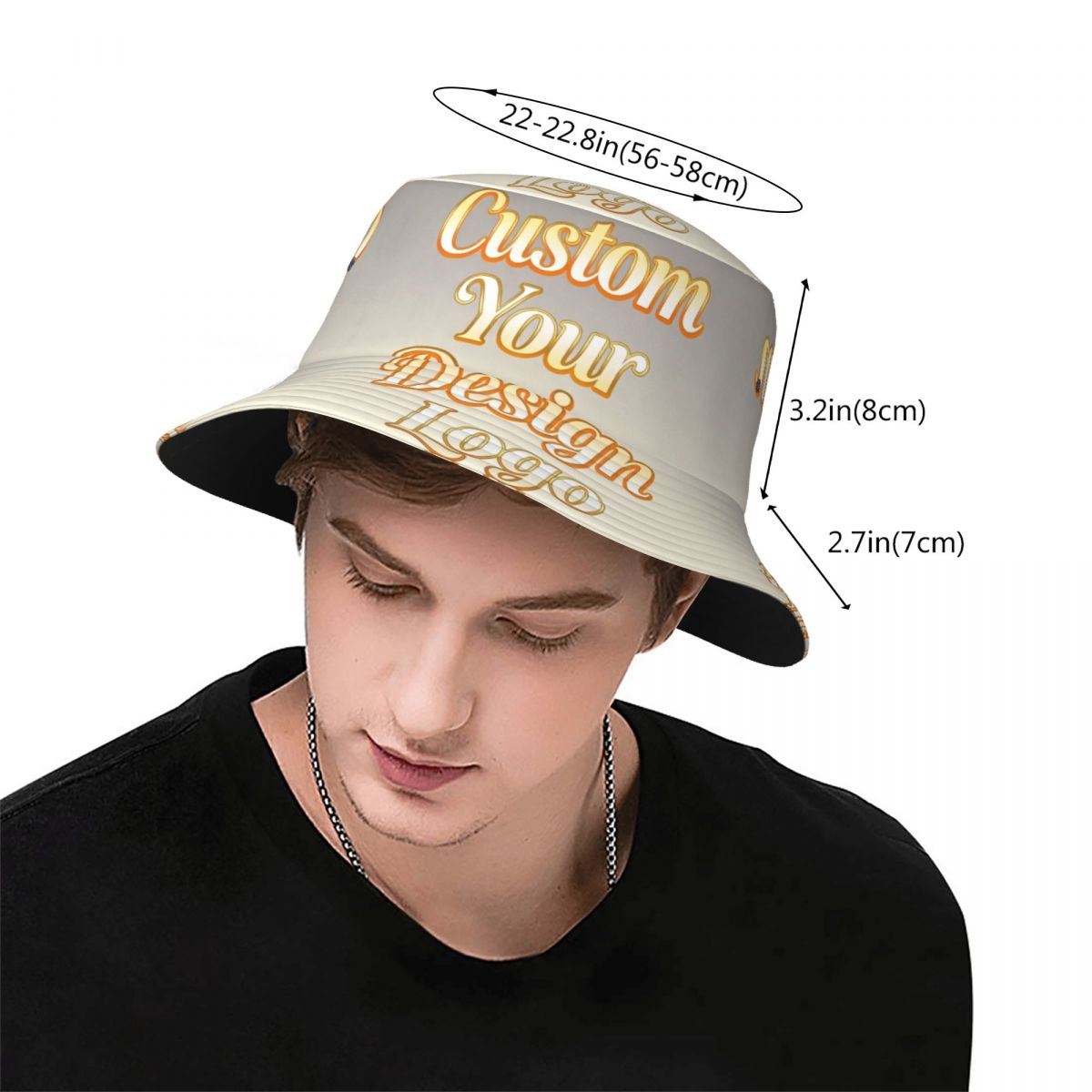 Custom Your Photo Name Bucket  - Women Accessories Logo Design ulasan dan harga