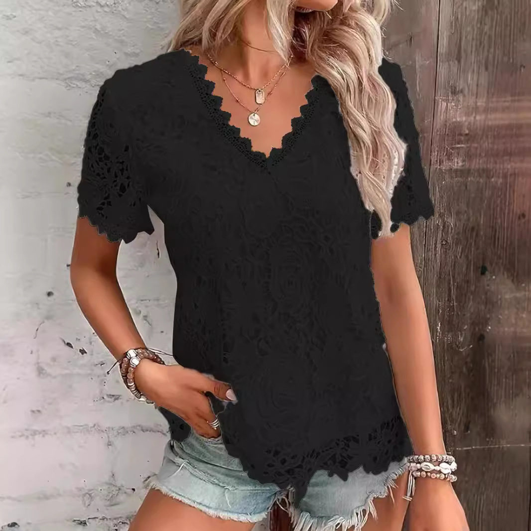 Summer Women's Shirt White Sho - Layered Necklace Set ulasan dan harga