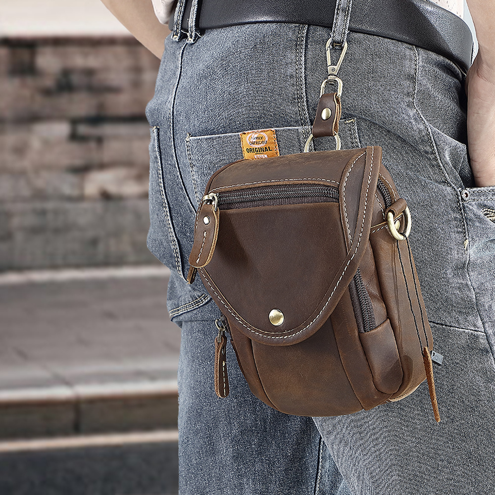 Men's Top-Grain Leather Crossb - Women Electronic Accessories ulasan dan harga