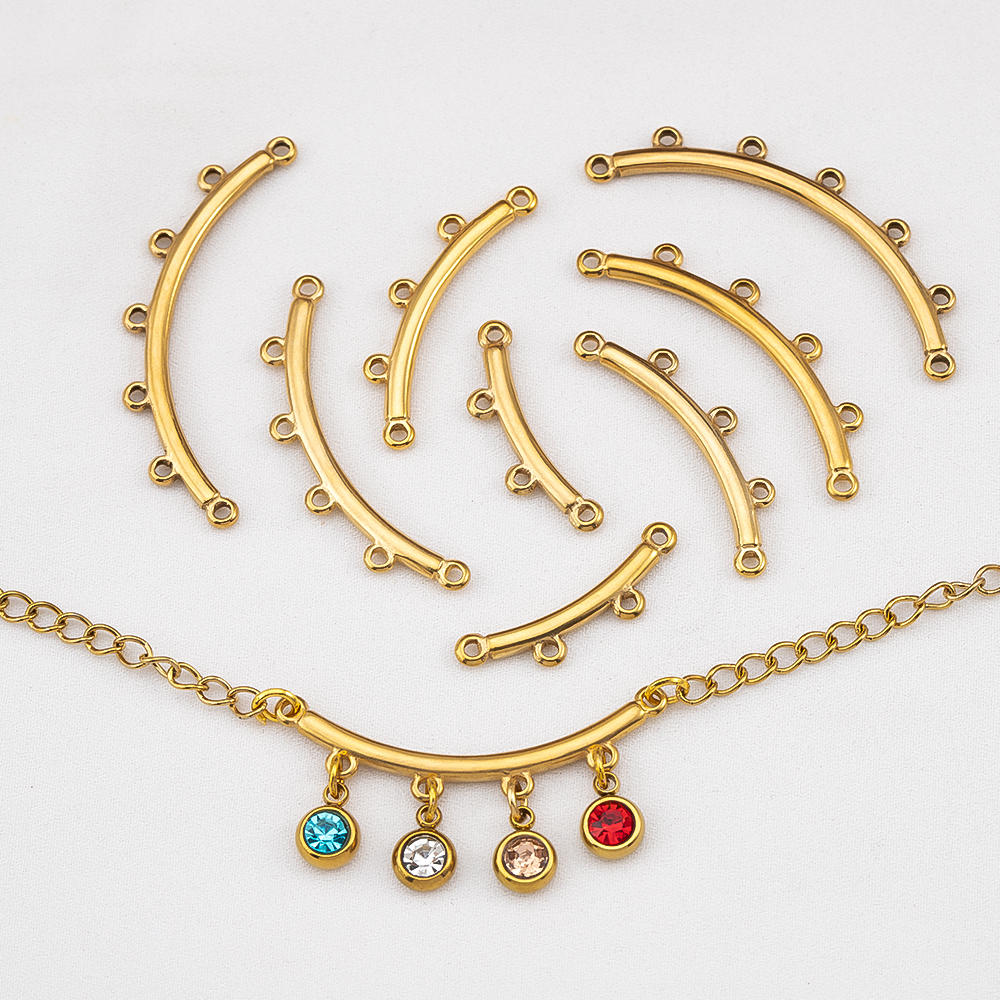 2 3 4 5 Loops Stainless Steel  - Layered Necklace Set ulasan dan harga