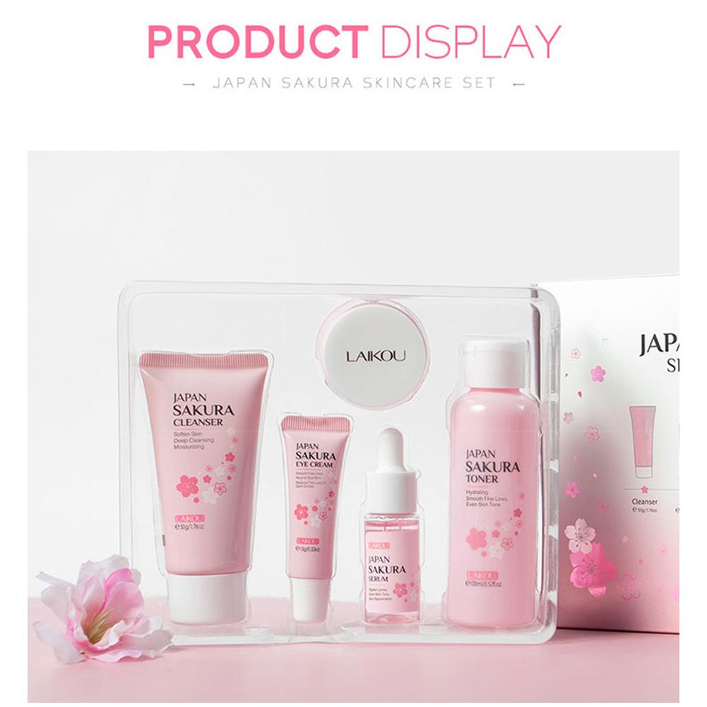 5/3pcs/Set Sakura Skin Care Se - Women Accessories Gift Box ulasan dan harga
