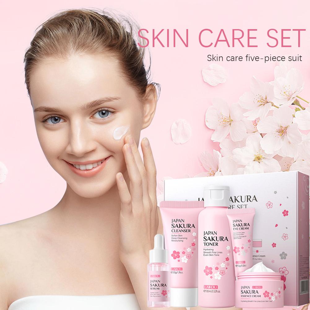 5/3pcs/Set Sakura Skin Care Se - Women Accessories Gift Box ulasan dan harga