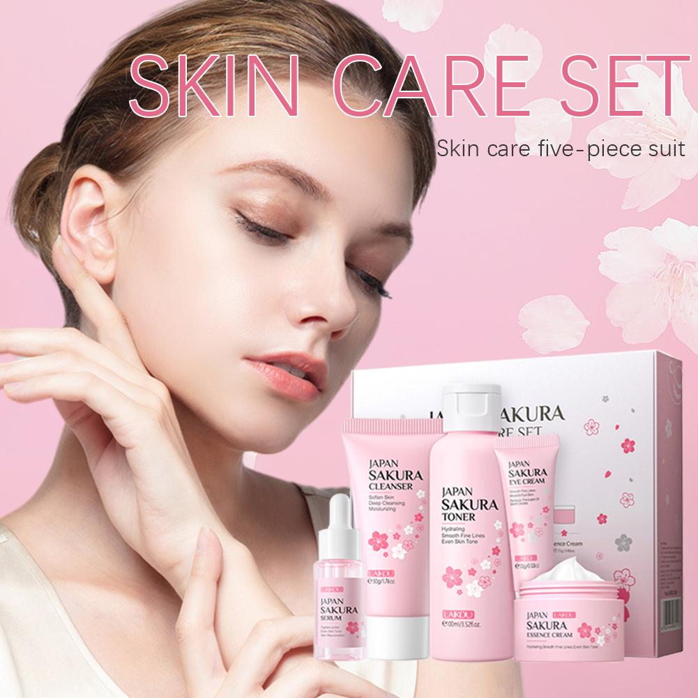 5/3pcs/Set Sakura Skin Care Se - Women Accessories Gift Box ulasan dan harga