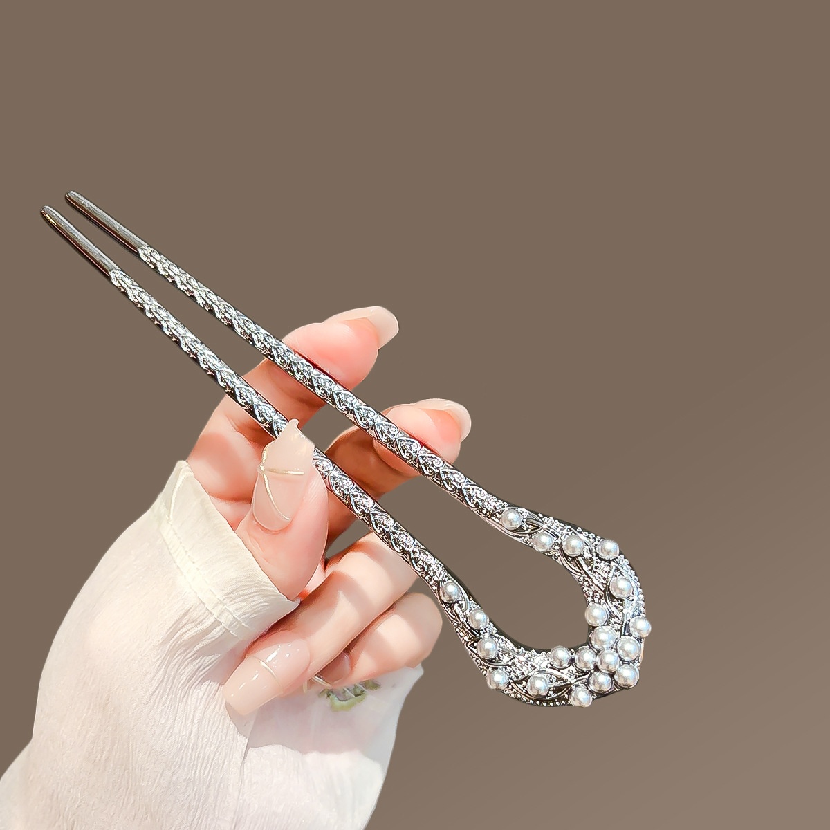 New Pearl U Shaped Hairpin For - Women Knight Accessories ulasan dan harga