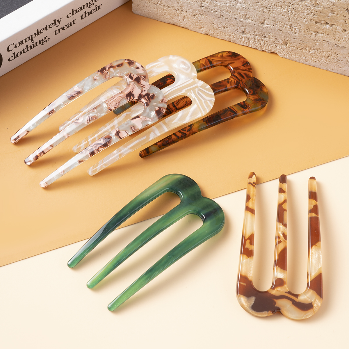 Acetic Acid Hair Forks Three T - Women Knight Accessories ulasan dan harga