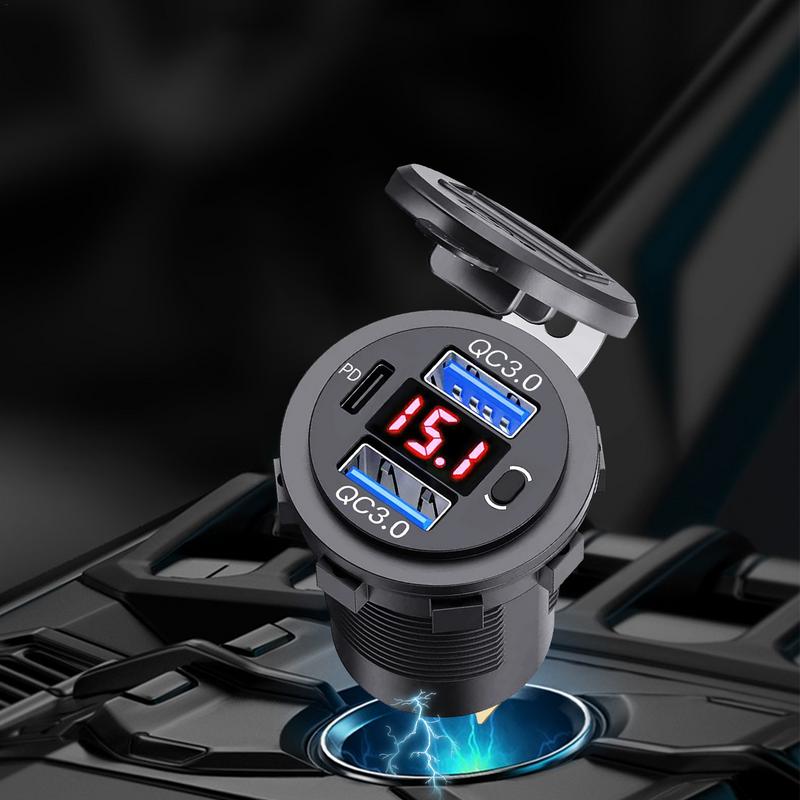 USB Car Charger 66W 3-Ports US - Women Accessories Images ulasan dan harga