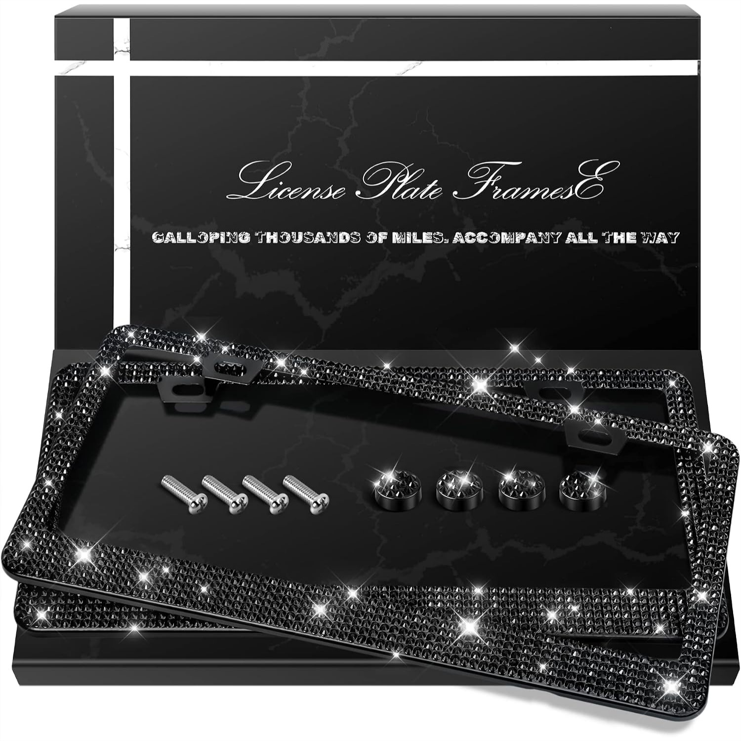 Sparkly Rhinestone License Pla - Women Accessories Images ulasan dan harga