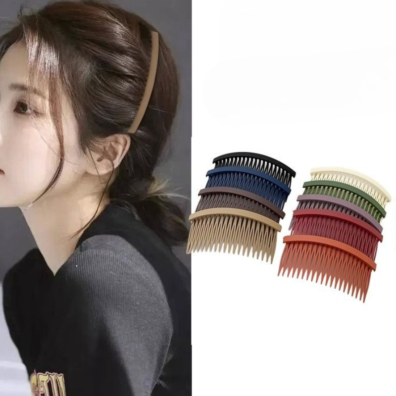 Solod Color Plastic Side Hair  - Women Accessories Wholesale China ulasan dan harga