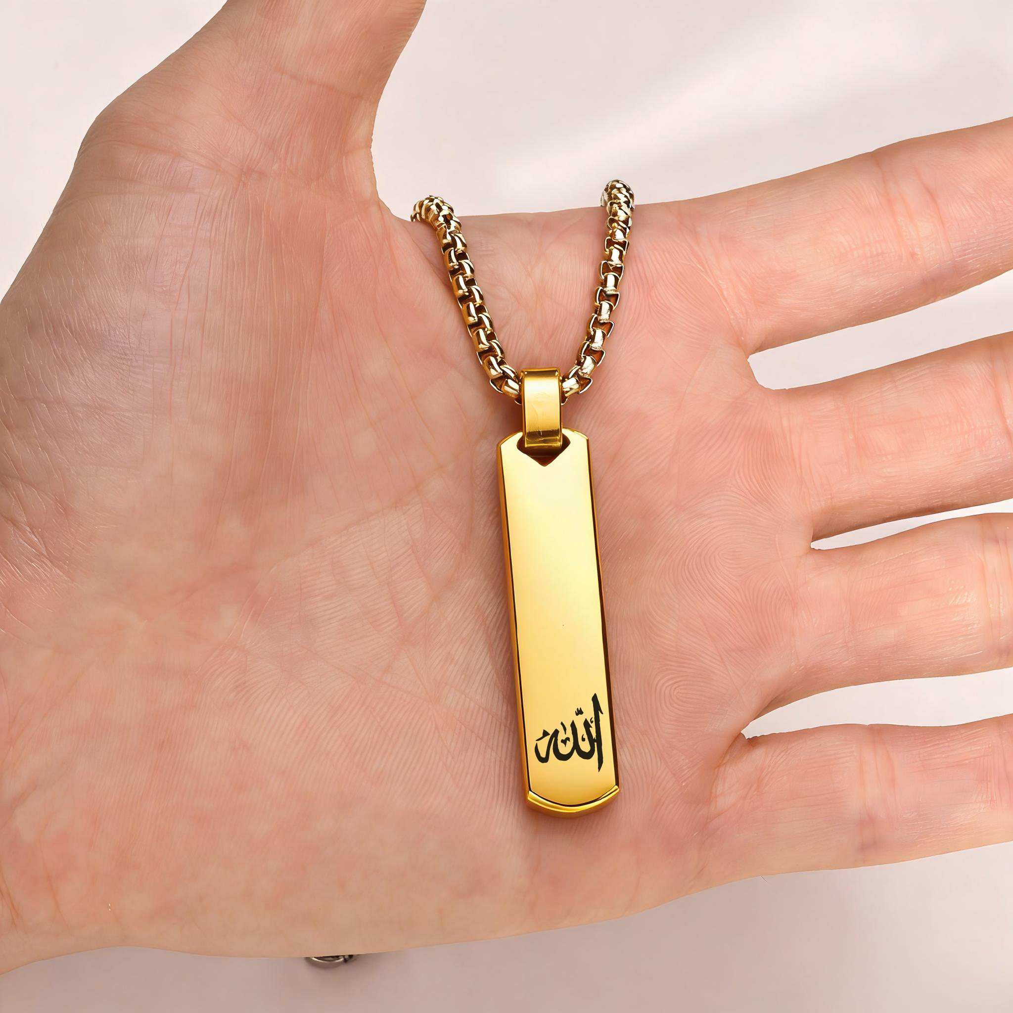 3D Bar Necklace, Cool Simple D - Layered Necklace Set ulasan dan harga