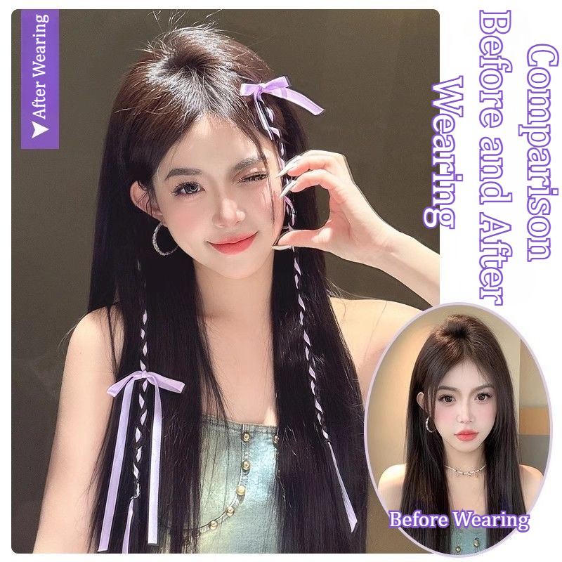2/4PCS Ribbon Bow Boxing Braid - Women'S Y2K Accessories ulasan dan harga