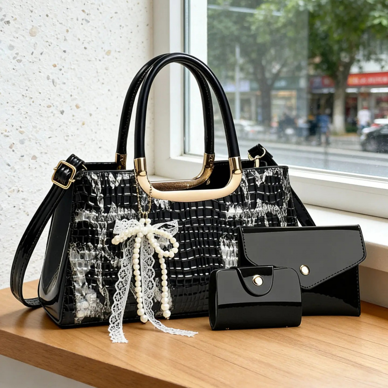 Women's Handbag Set, Crocodile - Women'S Accessories Handbags ulasan dan harga