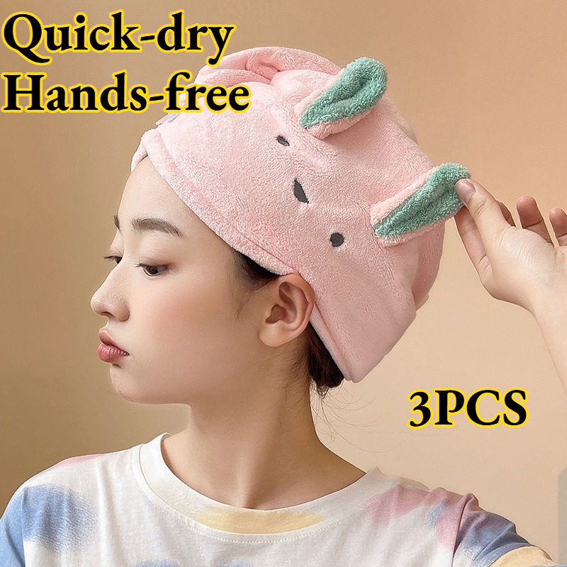 Hair Towel Cartoon Cute Absorb - Hair Band Elastic ulasan dan harga