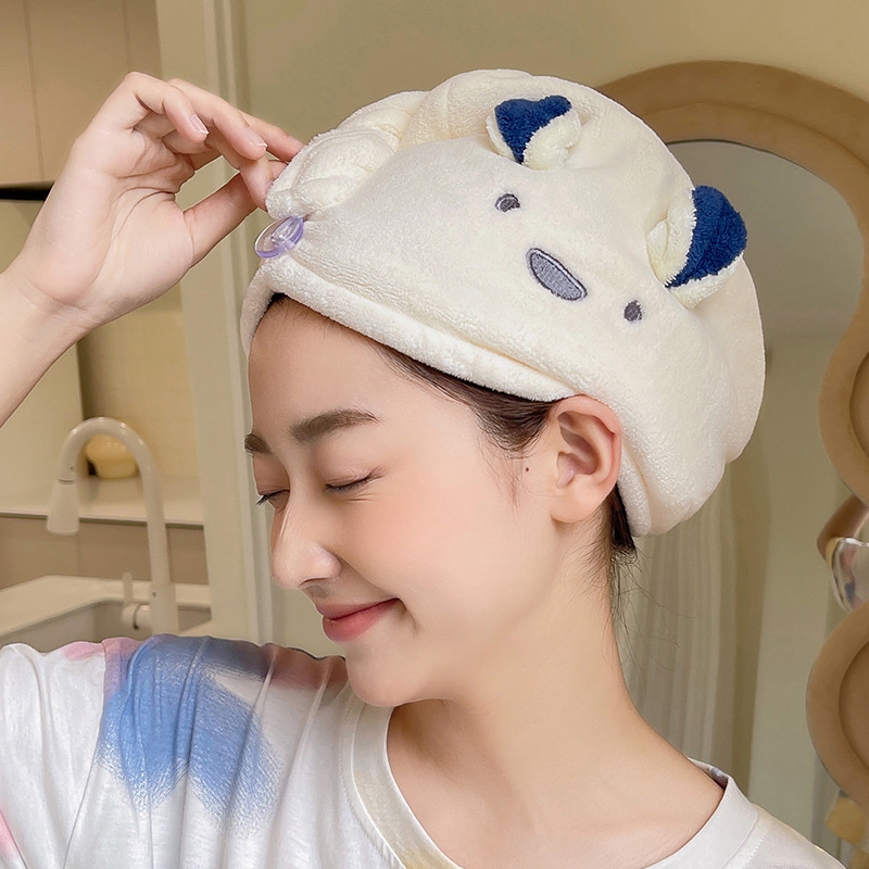 Hair Towel Cartoon Cute Absorb - Hair Band Elastic ulasan dan harga