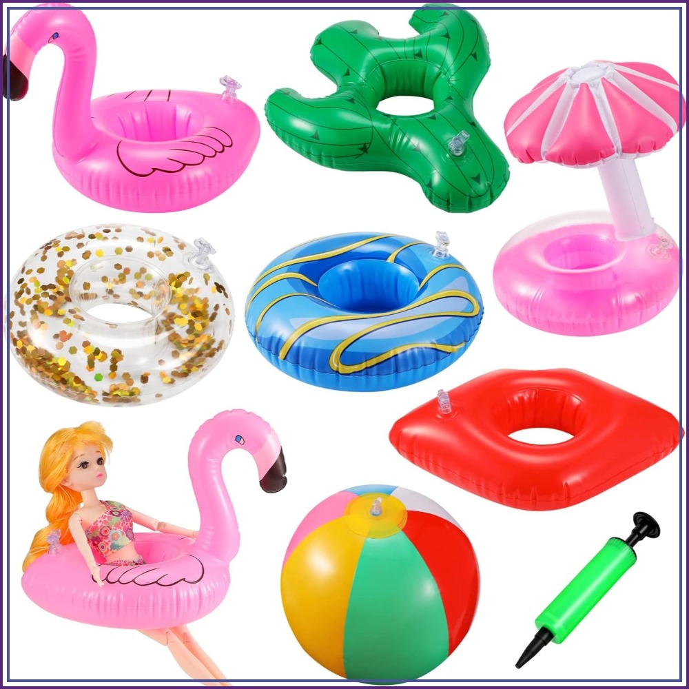 6 Pcs Doll Pool Floaties Set f - Women Accessories Images ulasan dan harga