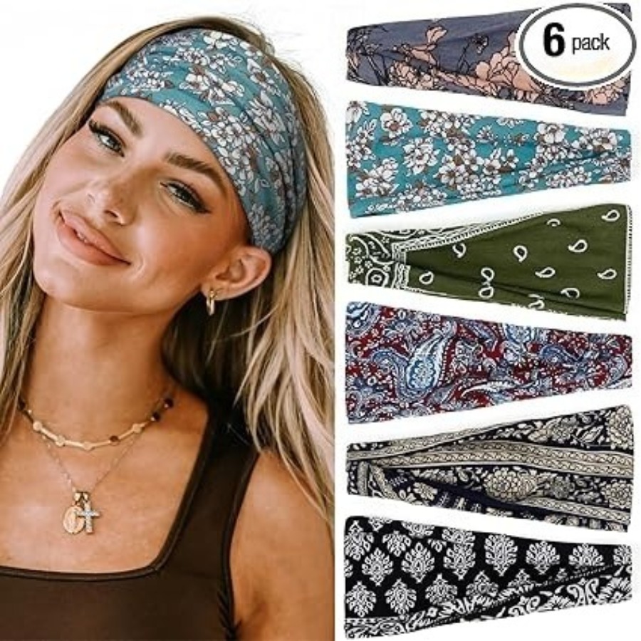 Headbands for Women Boho Elast - Hair Band Elastic ulasan dan harga