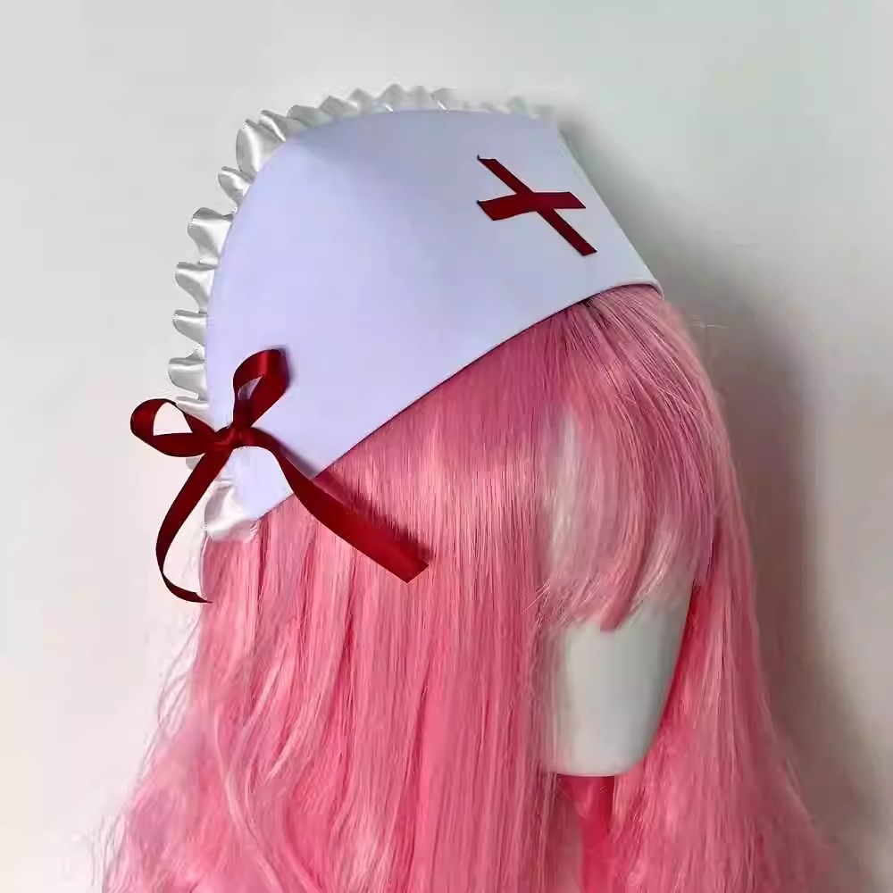Cosplay nurse cap hat Accessor - Women'S Y2K Accessories ulasan dan harga