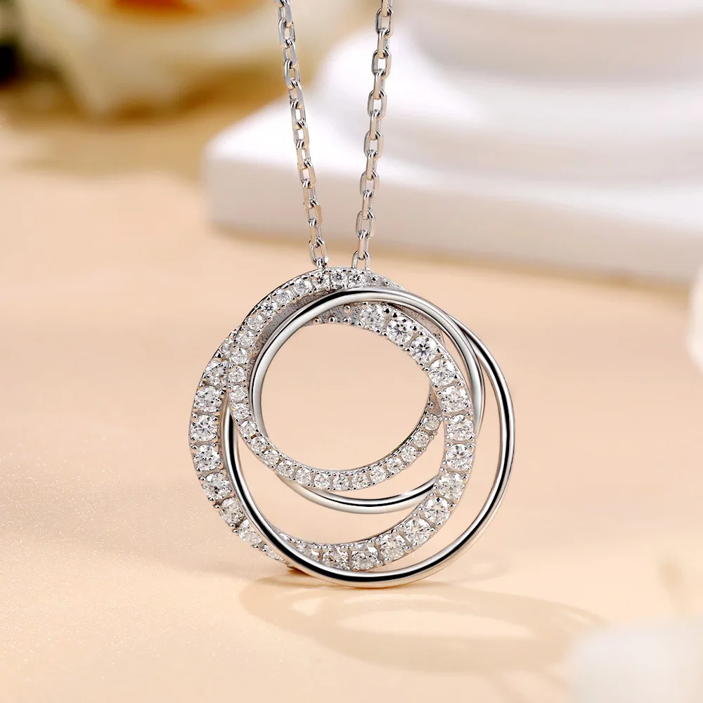 M-JAJA Moissanite Pendant Neck - Layered Necklace Set ulasan dan harga