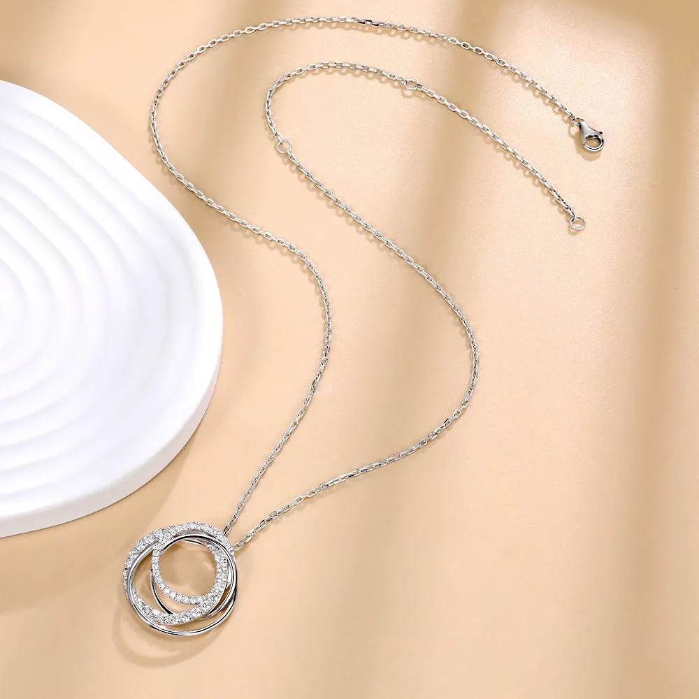 M-JAJA Moissanite Pendant Neck - Layered Necklace Set ulasan dan harga