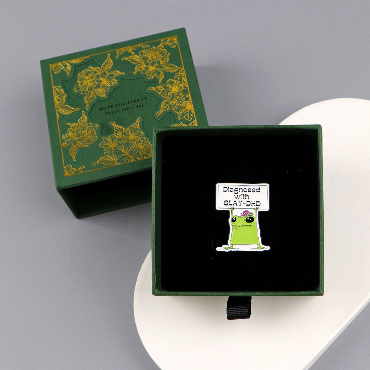 Frog Enamel Pin Badge for Wome - Women Accessories Gift Box ulasan dan harga