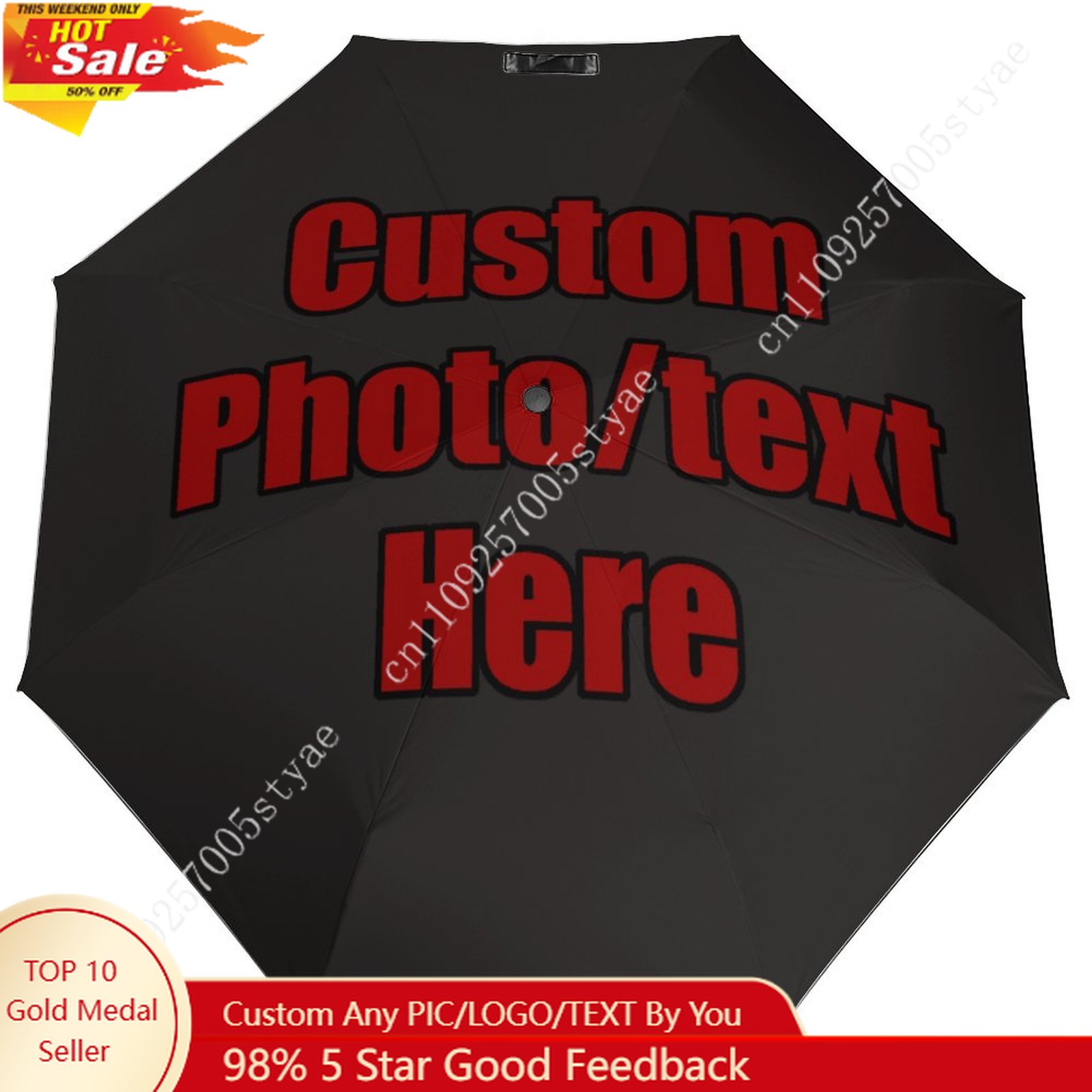 Custom Auto Umbrella Men Women - Women Accessories Logo Design ulasan dan harga